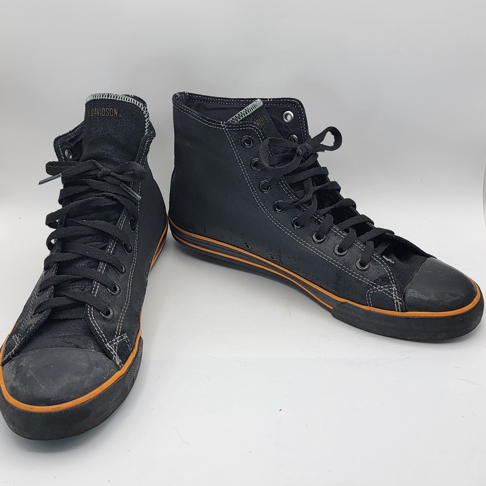 Harley Davidson Black High-Top Sneakers SIZE 11 #1745